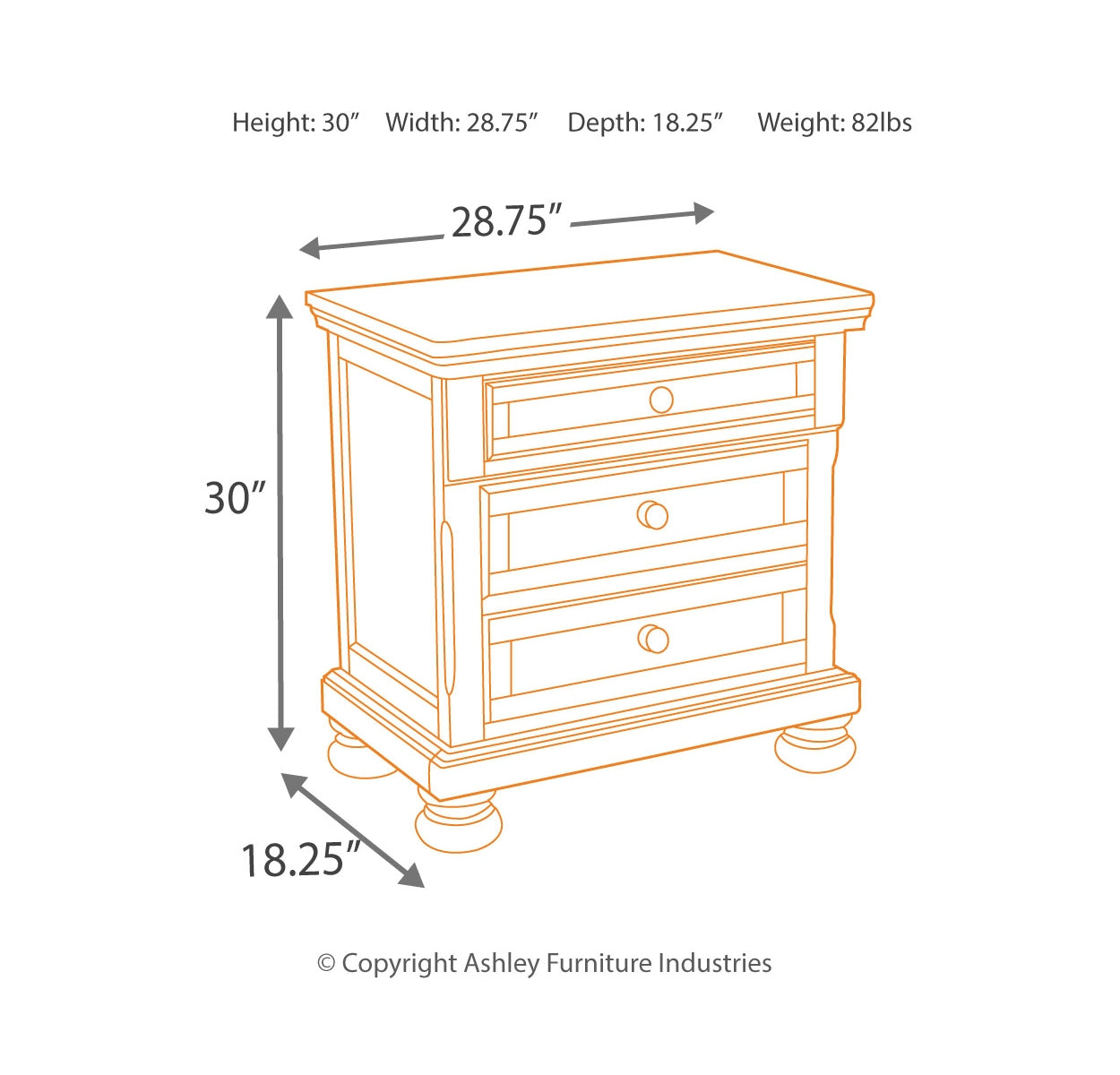 Porter Queen Panel Bed with Mirrored Dresser, Chest and Nightstand