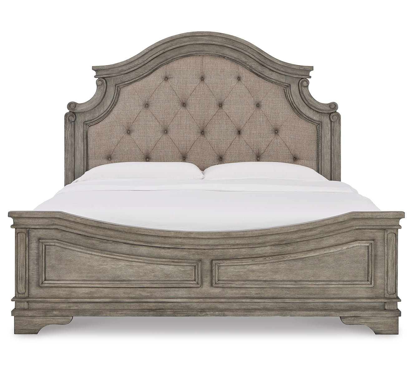 Lodenbay King Panel Bed with Mirrored Dresser, Chest and 2 Nightstands