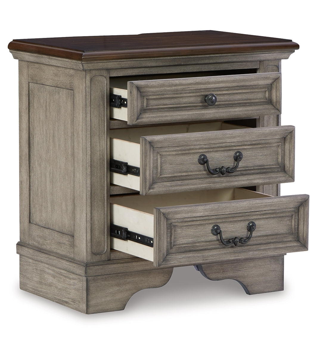 Lodenbay Queen Panel Bed with Mirrored Dresser, Chest and Nightstand