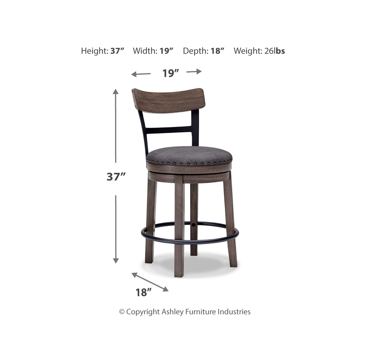 Caitbrook Counter Height Bar Stool