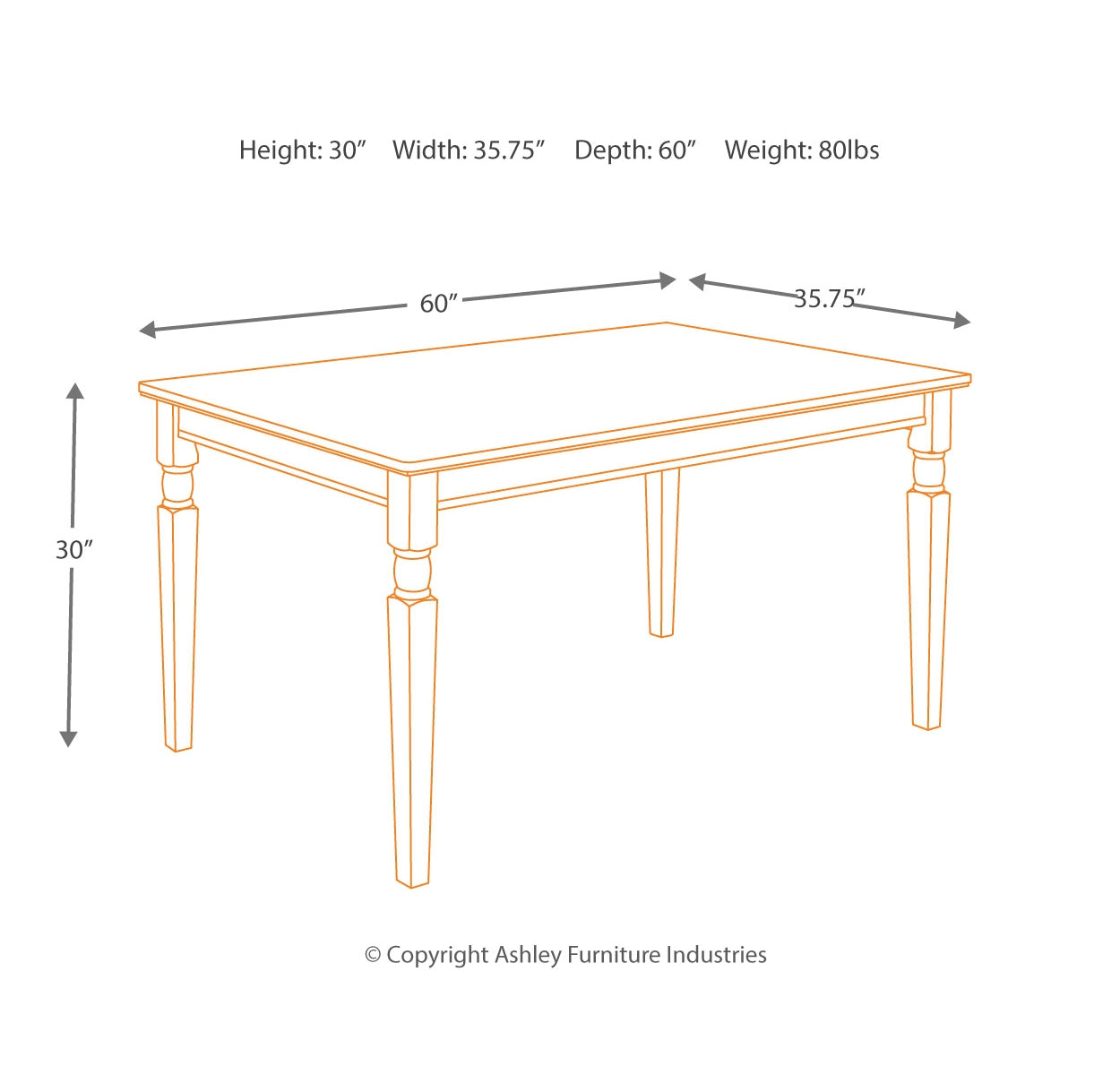 Owingsville Dining Table and 4 Chairs