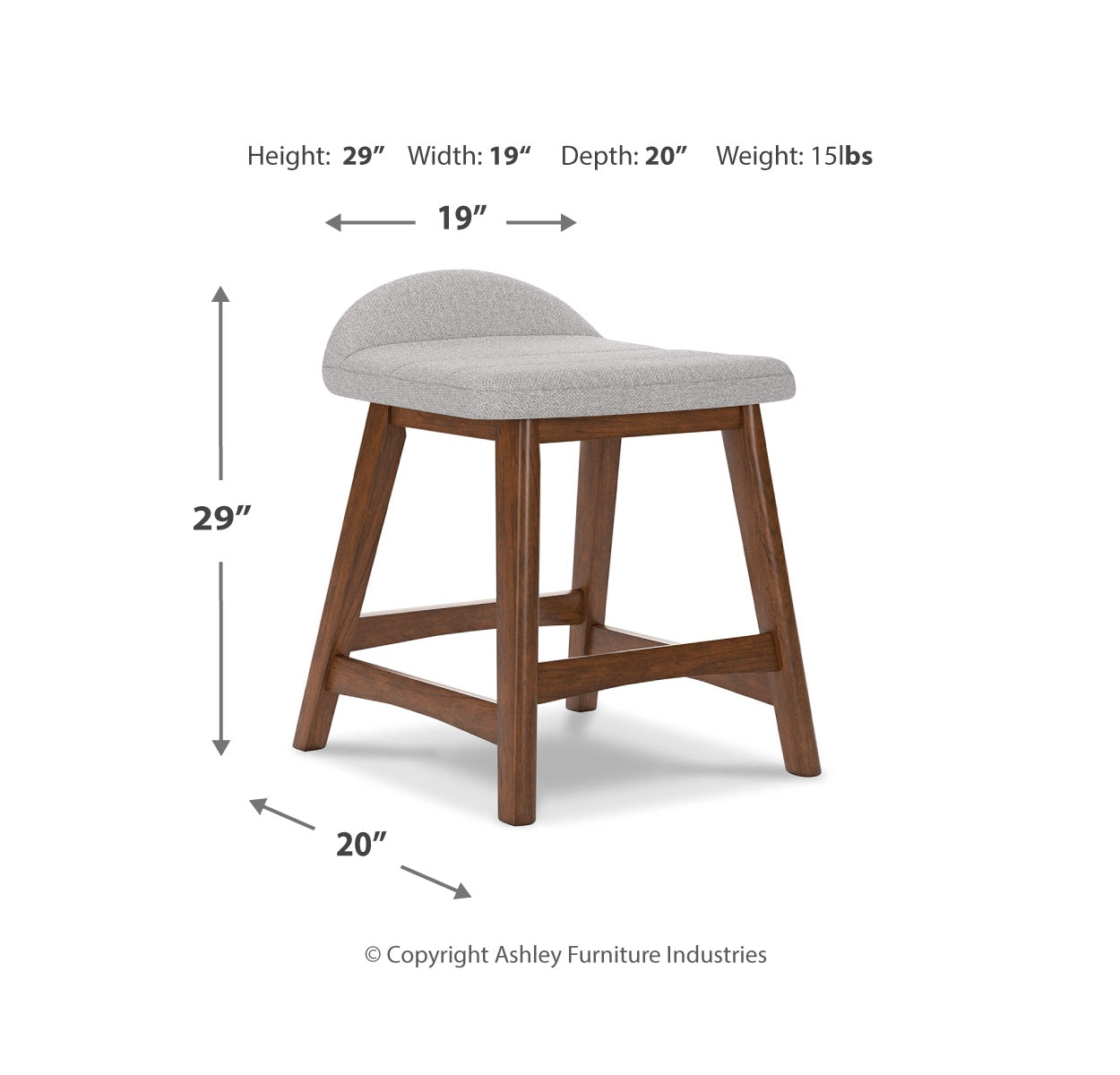 Lyncott Counter Height Dining Table and 4 Barstools