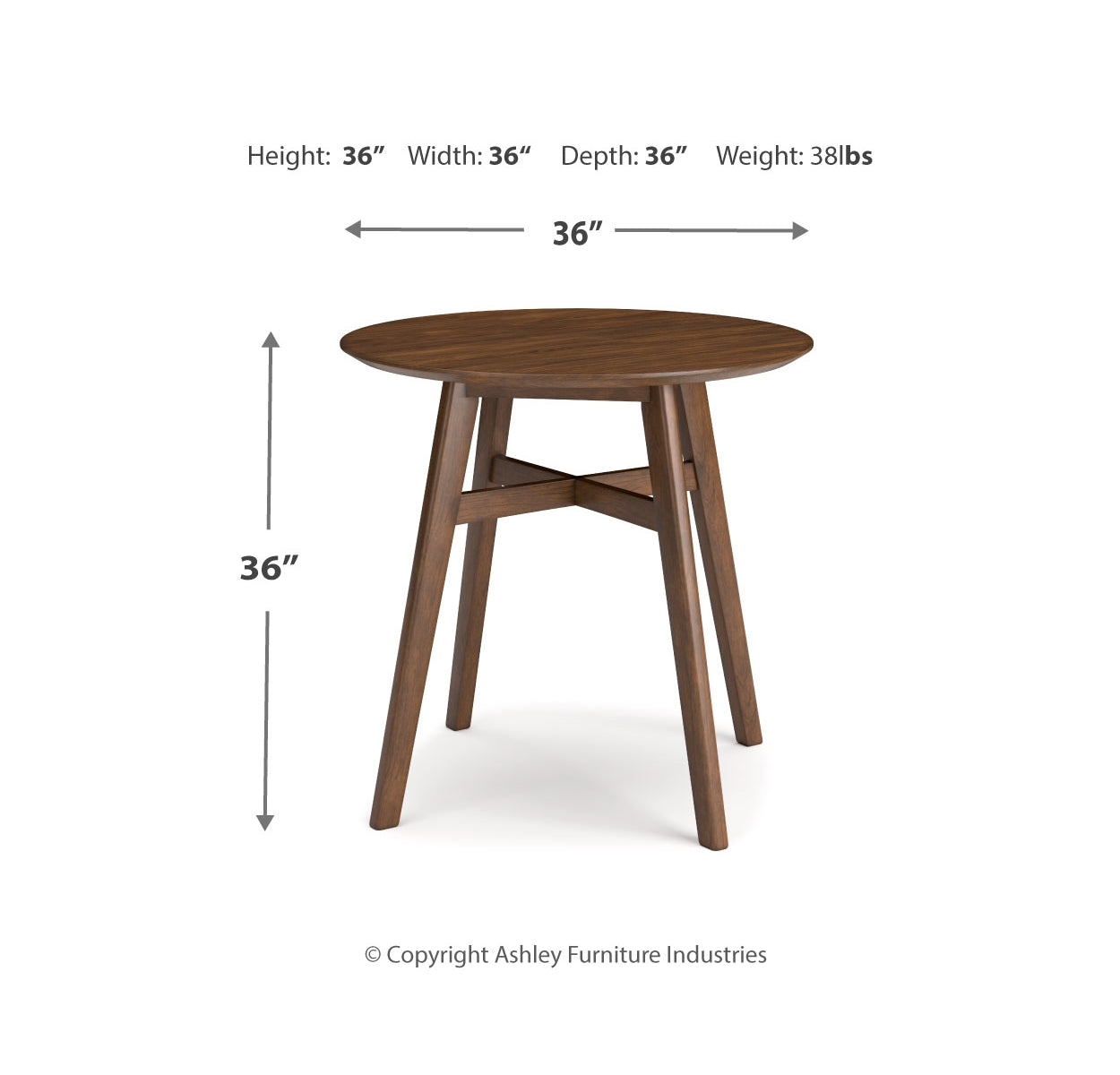 Lyncott Counter Height Dining Table and 4 Barstools