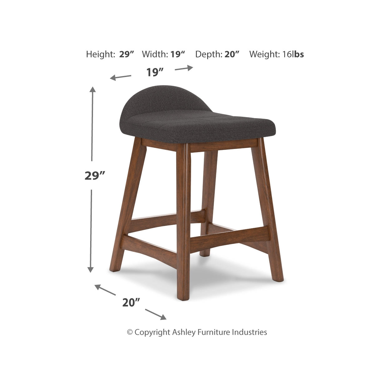 Lyncott Counter Height Dining Table and 4 Barstools