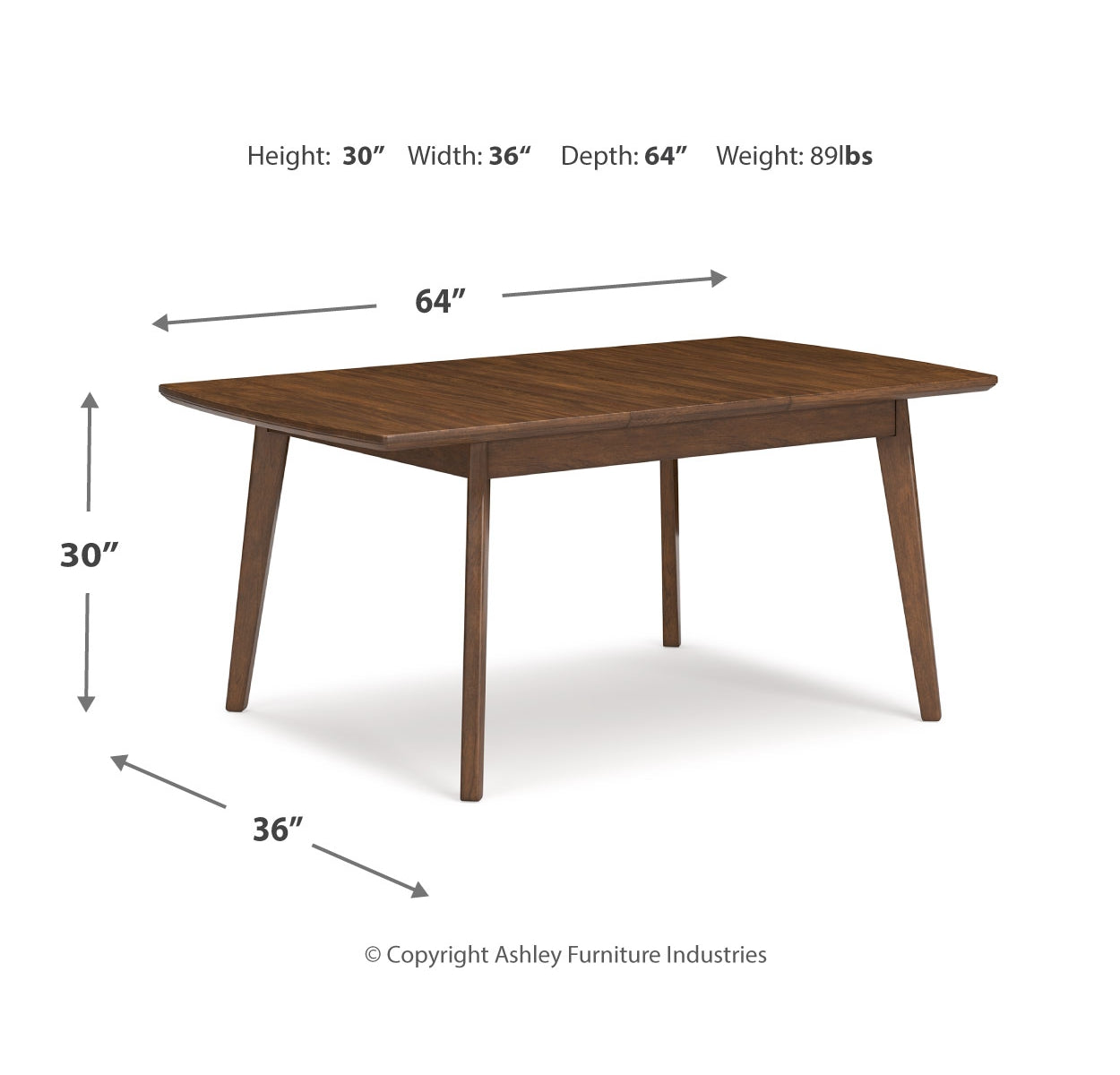 Lyncott Dining Table and 4 Chairs