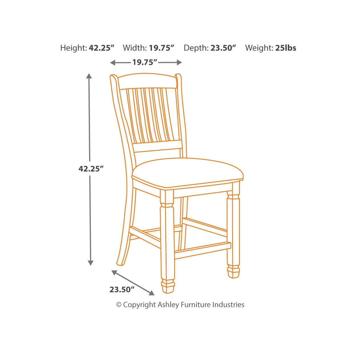 Bolanburg 2-Piece Bar Stool