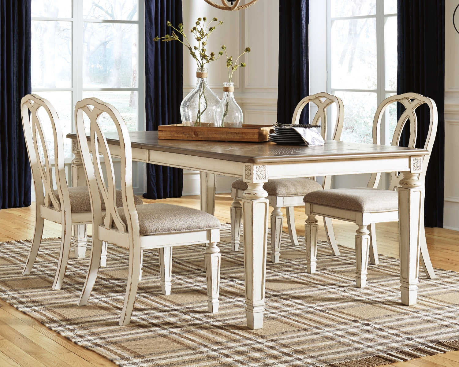 Ashley furniture 8 store seat dining table