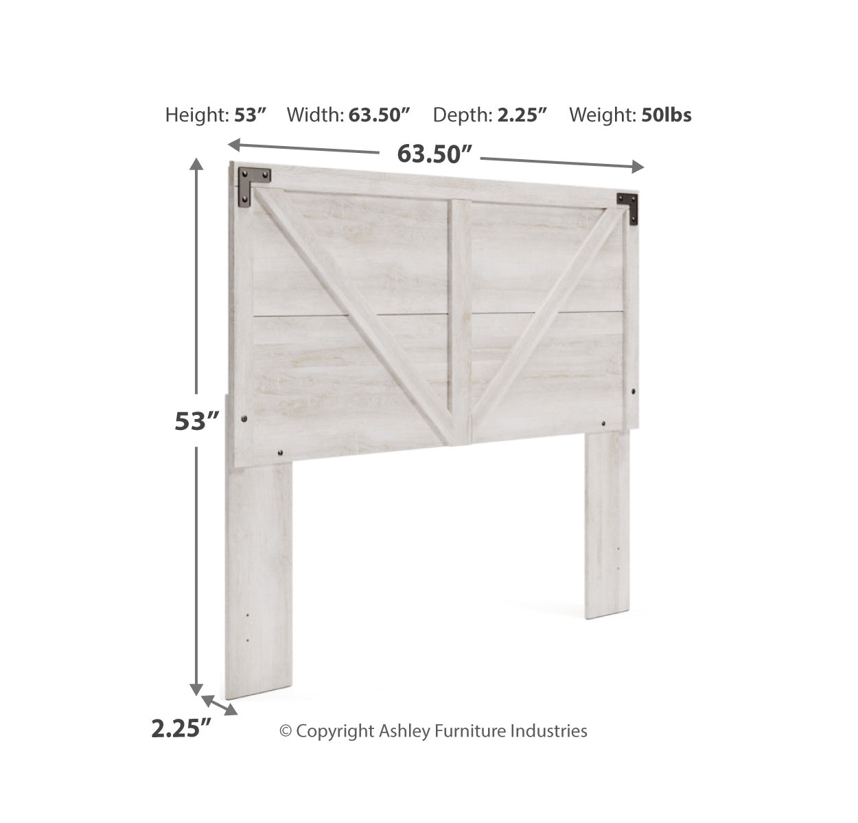 Shawburn Queen Crossbuck Panel Headboard