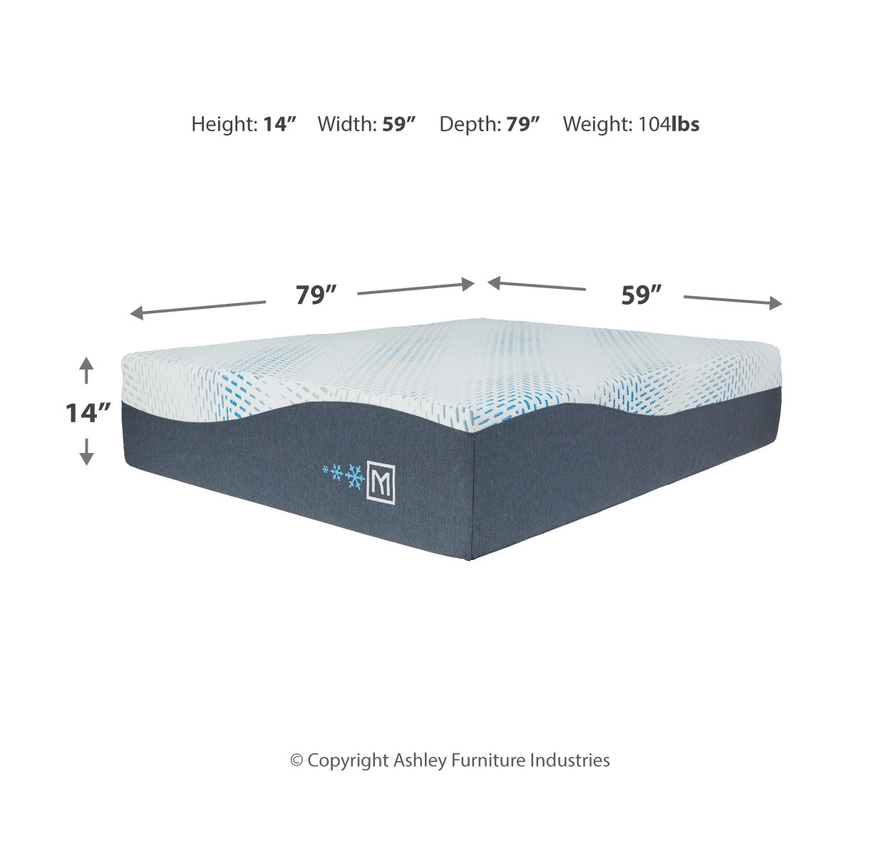 Millennium Cushion Firm Gel Memory Foam Hybrid Mattress with Adjustable Base