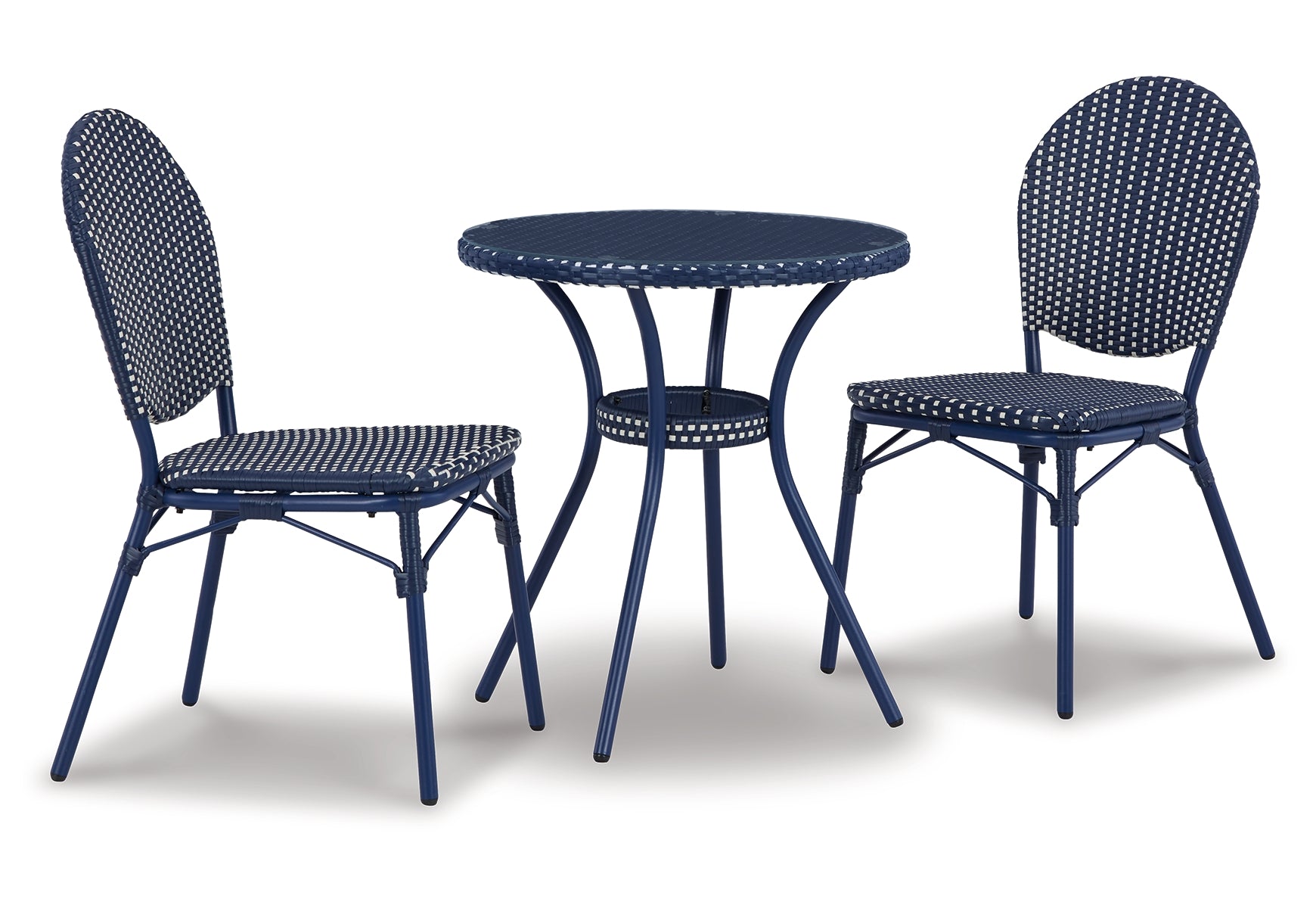 Odyssey Blue Outdoor Table and Chairs (Set of 3)