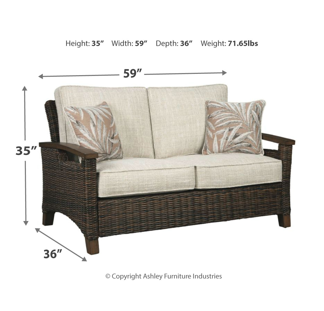 Paradise Trail Outdoor Sofa and Loveseat