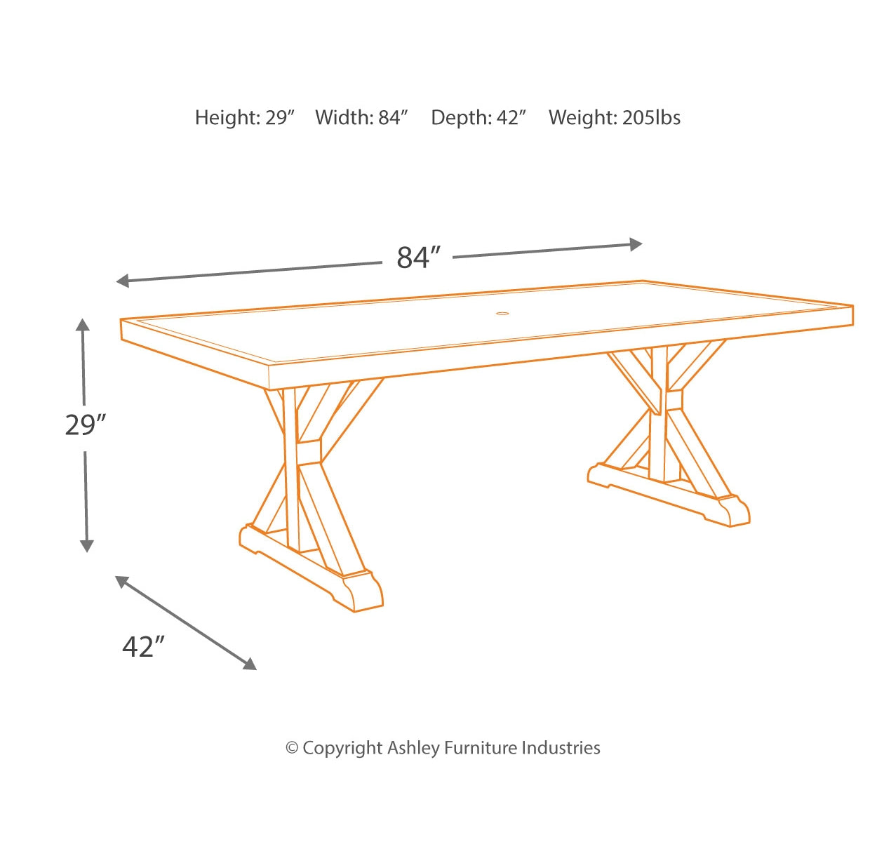 Beachcroft Outdoor Dining Table and 4 Chairs