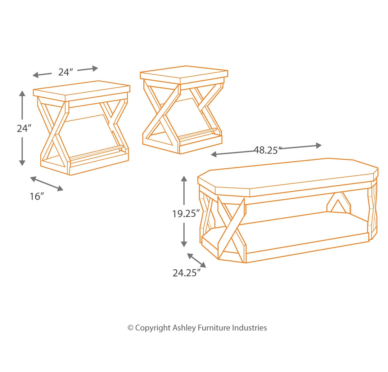 Radilyn Table (Set of 3)